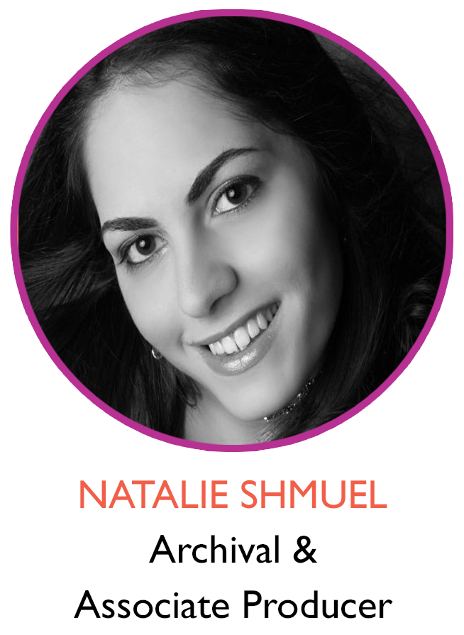 Headshot of Natalie Shmuel, archival and associate producer