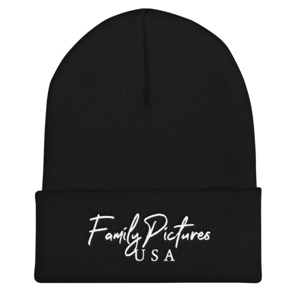 Family Pictures USA logo on a beanie