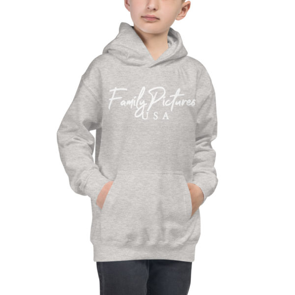 Family Pictures USA logo on a hoodie