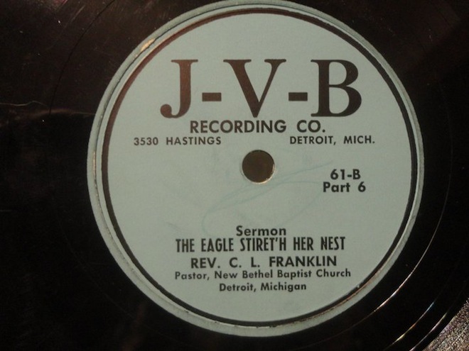 A record from Rev CL Franklin recorded at Joes studio